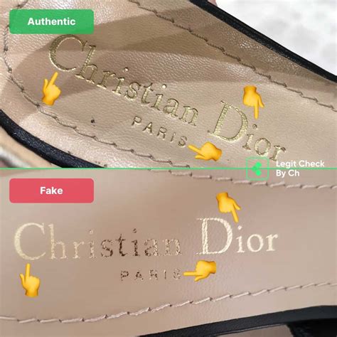 dior shoes real vs fake|are dior heels genuine.